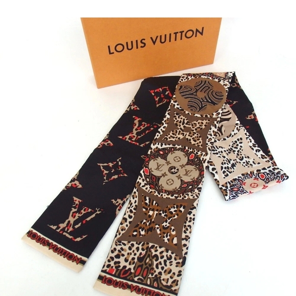 Louis Vuitton Black and Brown Scarf - Picture 1 of 8